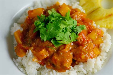 How many carbs are in pineapple curry pork - calories, carbs, nutrition