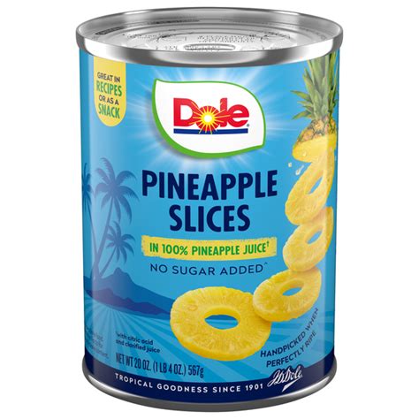 How many carbs are in pineapple slices in 100% pineapple juice - calories, carbs, nutrition