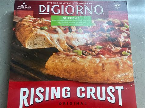 How many carbs are in pizza - microwave rising crust supreme - calories, carbs, nutrition