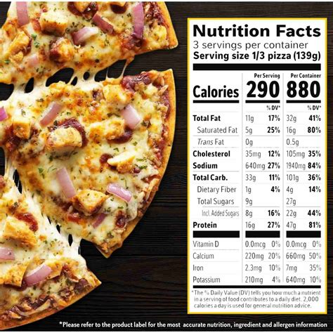 How many carbs are in pizza bbq chicken thin crust - calories, carbs, nutrition