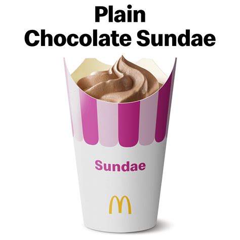 How many carbs are in plain sundae - calories, carbs, nutrition