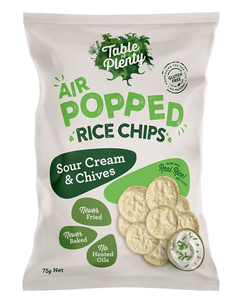 How many carbs are in popped rice snacks sour cream & onion - calories, carbs, nutrition