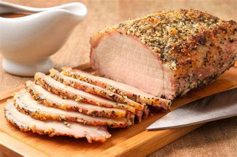 How many carbs are in pork loin roasted mustard herb crust 4 oz - calories, carbs, nutrition