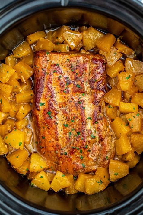 How many carbs are in pork loin sweet potato, pineapple - calories, carbs, nutrition