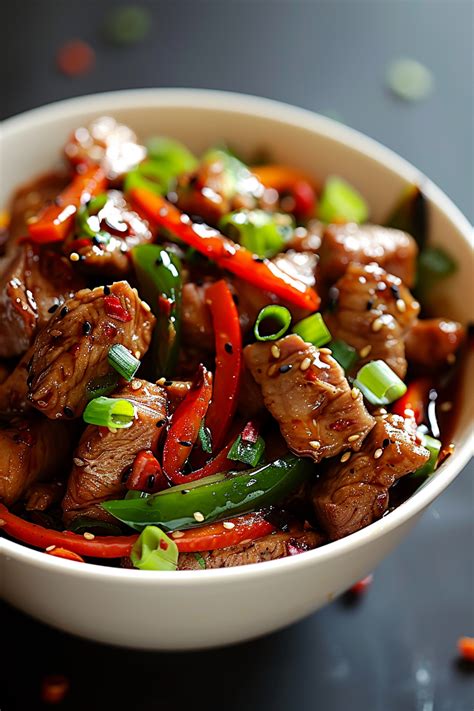 How many carbs are in pork szechuan stir fry - calories, carbs, nutrition