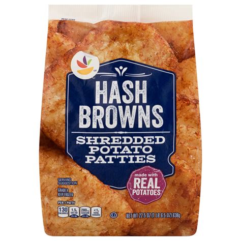 How many carbs are in potatoes hash brown shredded 1 oz - calories, carbs, nutrition