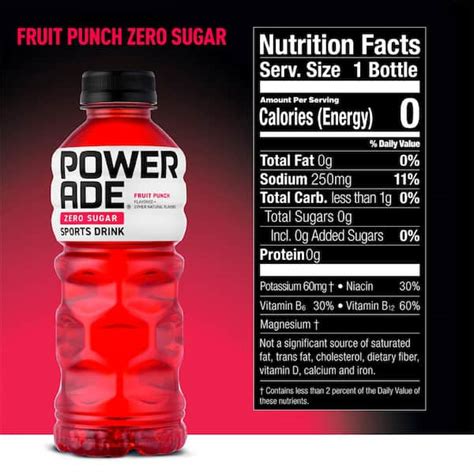 How many carbs are in powerade - calories, carbs, nutrition