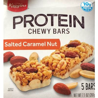 How many carbs are in protein chewy bar, salted caramel nut - calories, carbs, nutrition