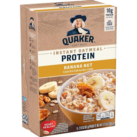 How many carbs are in protein instant oatmeal, banana nut - calories, carbs, nutrition