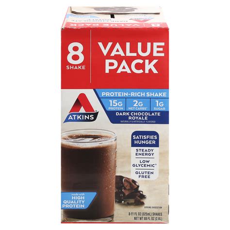 How many carbs are in protein shake dark chocolate - calories, carbs, nutrition