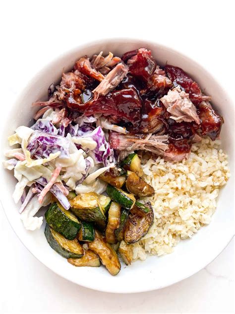 How many carbs are in pulled pork boru bowl - calories, carbs, nutrition