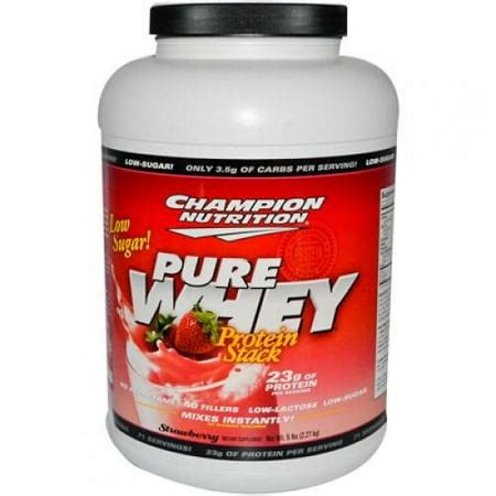 How many carbs are in pure whey protein stack - calories, carbs, nutrition