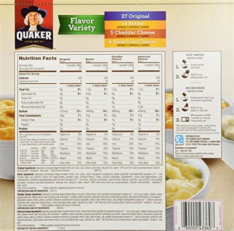 How many carbs are in quaker grits - calories, carbs, nutrition