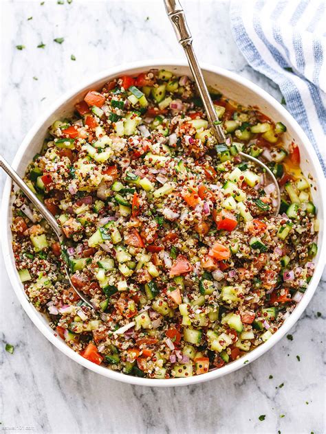 How many carbs are in quinoa cucumber salad - calories, carbs, nutrition