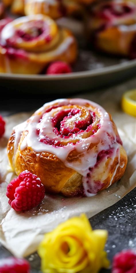 How many carbs are in raspberry cinnamon rolls - calories, carbs, nutrition