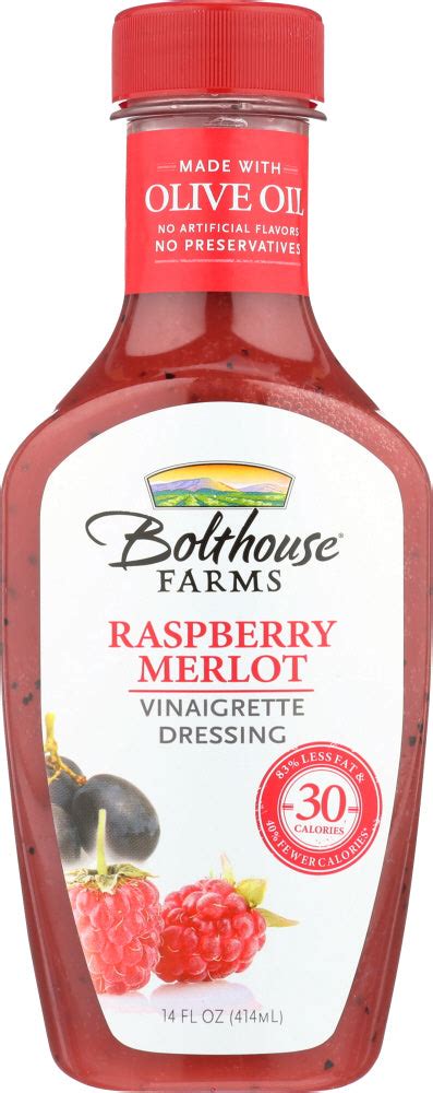 How many carbs are in raspberry merlot vinaigrette - calories, carbs, nutrition