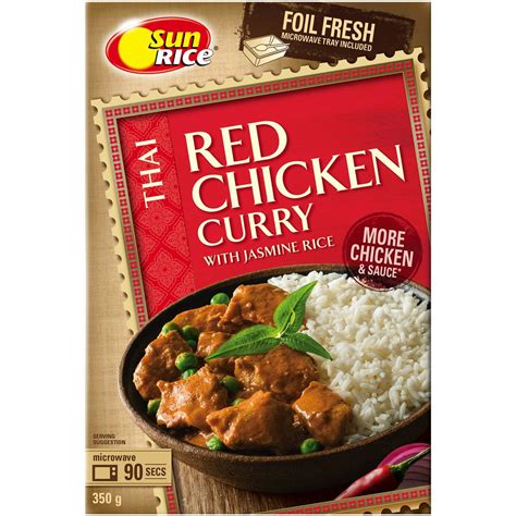 How many carbs are in red thai chicken curry with jasmine rice - calories, carbs, nutrition