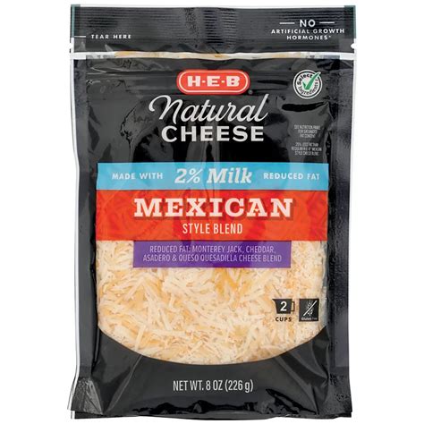 How many carbs are in reduced fat mexican style shredded cheese - calories, carbs, nutrition