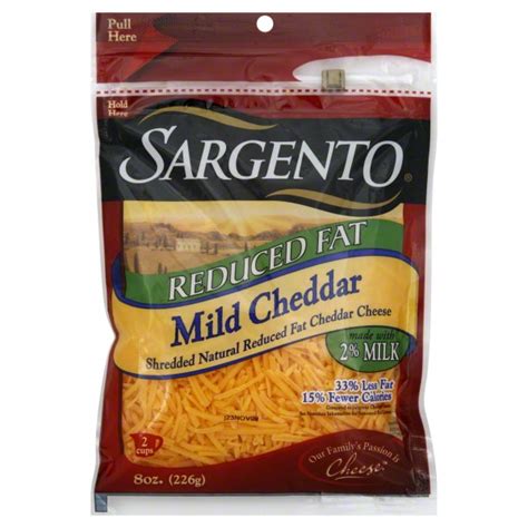 How many carbs are in reduced fat mild cheddar - calories, carbs, nutrition