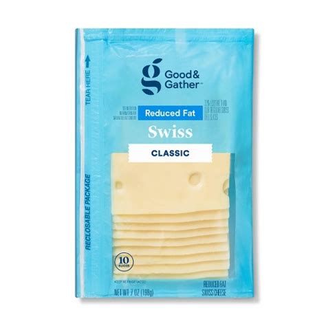 How many carbs are in reduced fat swiss - calories, carbs, nutrition