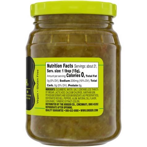 How many carbs are in relish dill pickle 1 tbsp - calories, carbs, nutrition