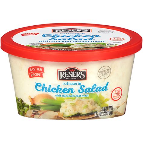 How many carbs are in reser's white meat chicken salad - calories, carbs, nutrition