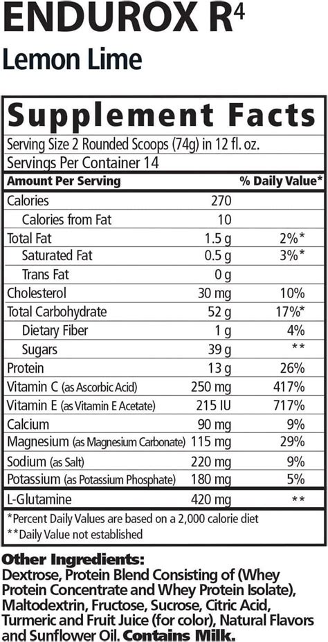 How many carbs are in results and recovery drink - calories, carbs, nutrition