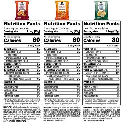 How many carbs are in rice crisps - calories, carbs, nutrition