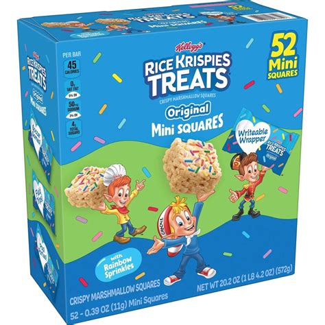 How many carbs are in rice krispies treats rainbow - calories, carbs, nutrition