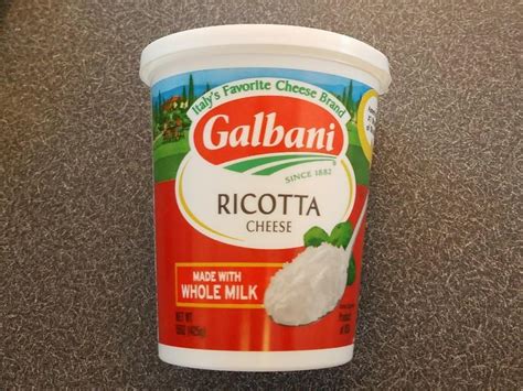 How many carbs are in ricotta spread - calories, carbs, nutrition