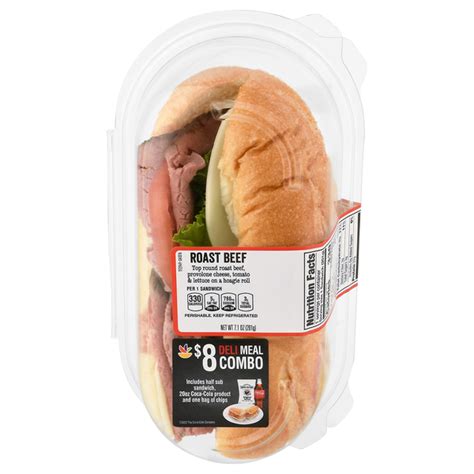 How many carbs are in roast beef provolone rye (29915.37) - calories, carbs, nutrition