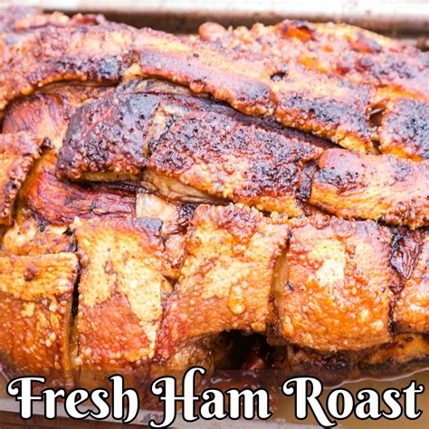 How many carbs are in roast fresh ham with au jus - calories, carbs, nutrition