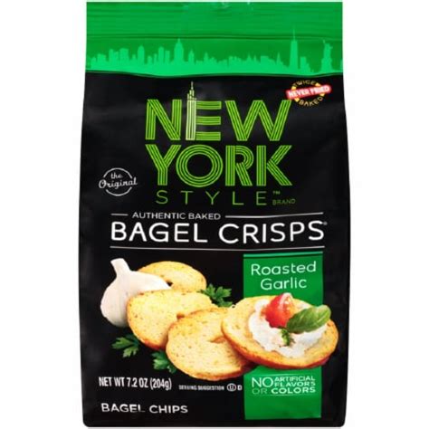 How many carbs are in roasted garlic bagel crisps - calories, carbs, nutrition