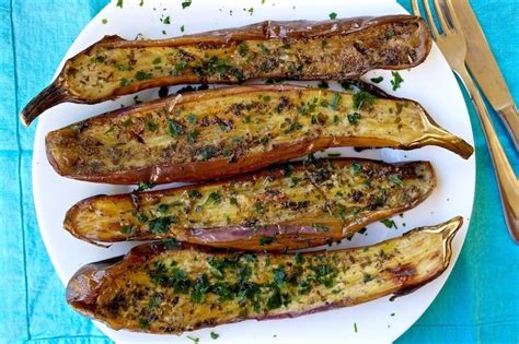 How many carbs are in roasted marinated eggplant - calories, carbs, nutrition