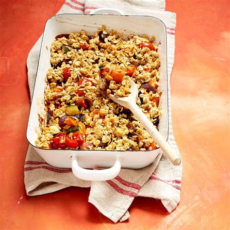 How many carbs are in roasted vegetable crumble - calories, carbs, nutrition