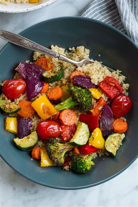 How many carbs are in roasted vegetables for entrees - calories, carbs, nutrition