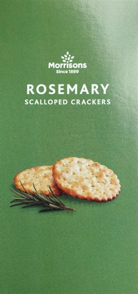 How many carbs are in rosemary scalloped crackers - calories, carbs, nutrition