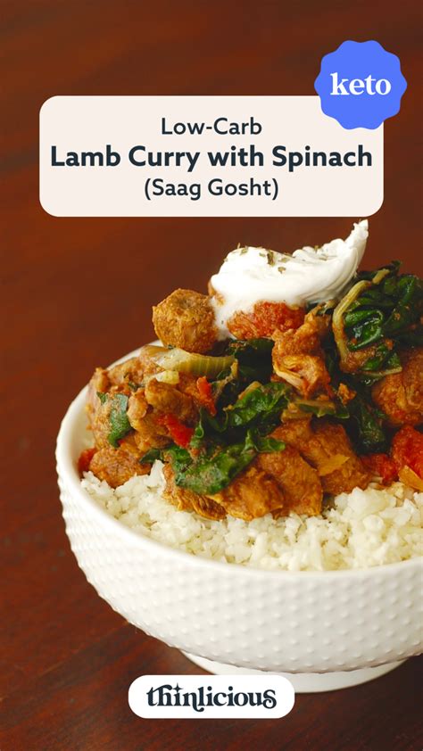 How many carbs are in saag lamb curry - calories, carbs, nutrition