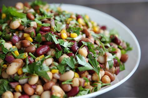 How many carbs are in salad, four bean (bostwick) - calories, carbs, nutrition