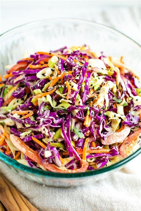 How many carbs are in salad bar - asian slaw - calories, carbs, nutrition