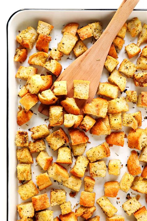 How many carbs are in salad bar - oven baked croutons - calories, carbs, nutrition