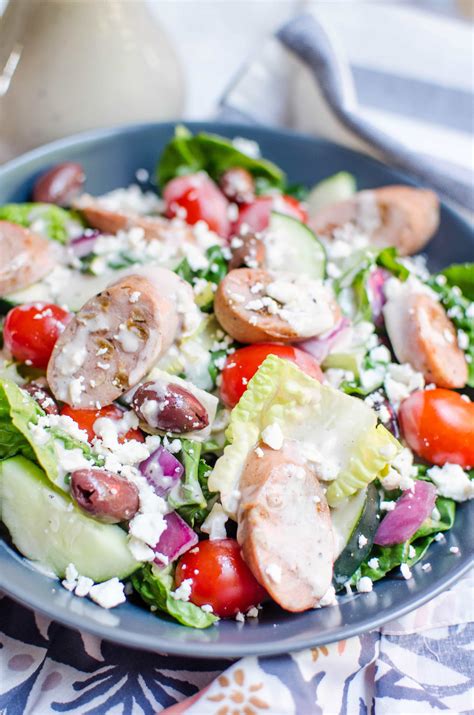 How many carbs are in salad entree greek balsamic vinaigrette - calories, carbs, nutrition