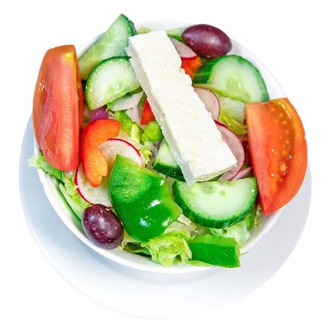 How many carbs are in salad greek deluxe 1 oz - calories, carbs, nutrition