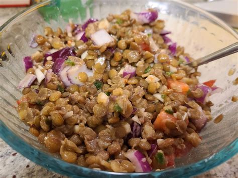 How many carbs are in salad lentil green azifa 1 oz - calories, carbs, nutrition