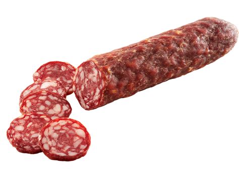 How many carbs are in salami - dry or hard, pork, beef - calories, carbs, nutrition