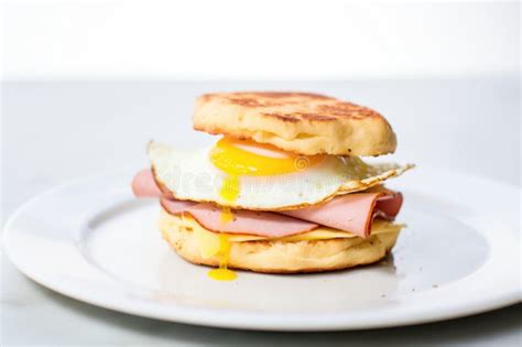 How many carbs are in sand brkf english muffin ham egg & cheese cmp - calories, carbs, nutrition