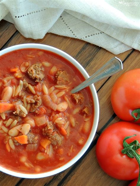 How many carbs are in sausage and tomato soup - calories, carbs, nutrition