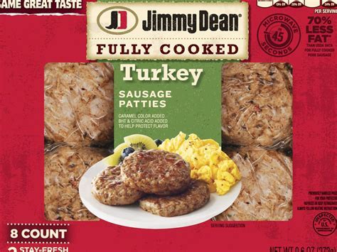 How many carbs are in sausage brkf patty turkey 1.6 oz raw 2 ea - calories, carbs, nutrition