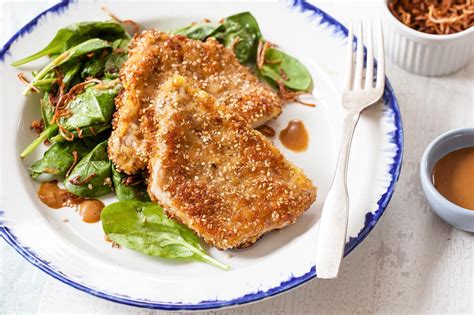 How many carbs are in sesame pork cutlet & thai fried rice - calories, carbs, nutrition