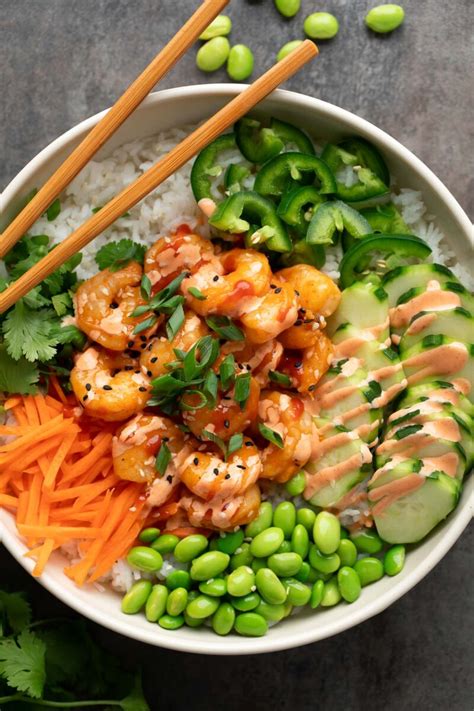 How many carbs are in shrimp and pea rice bowl - calories, carbs, nutrition
